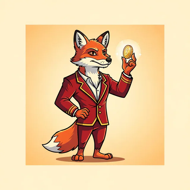 Flash the retro neon fox mascot of Gosh Media